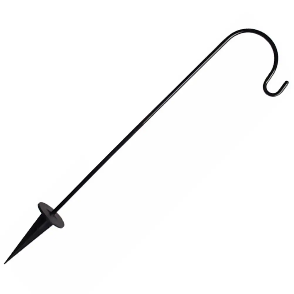 

Solar Garden Hooks Iron Shepherd Hook Outdoor Decoration Planter Hanger Rustic Style Wedding Aisle Grass Insertion Long Term Use