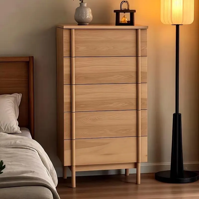 log style bedroom bedside table, designer large storage drawer, bedside table and bedside table