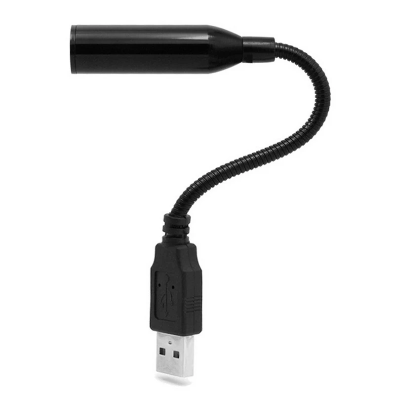 

360 degree Omnidirectional Portable USB Recording Microphone Suitable for PC Laptop Desktop Computer Microphone Black