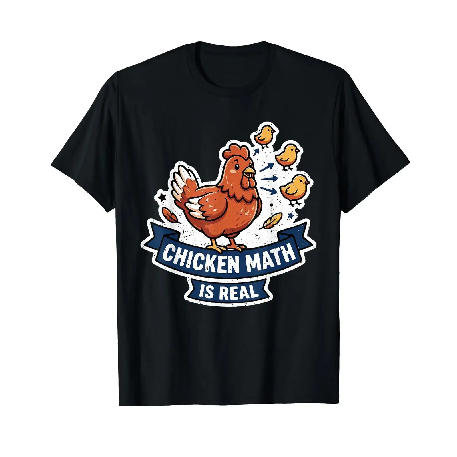 Chicken Math is a really funny Backyard Chickens Homestead Farm inexpensive graphic t shirt vintage Washed Slightly