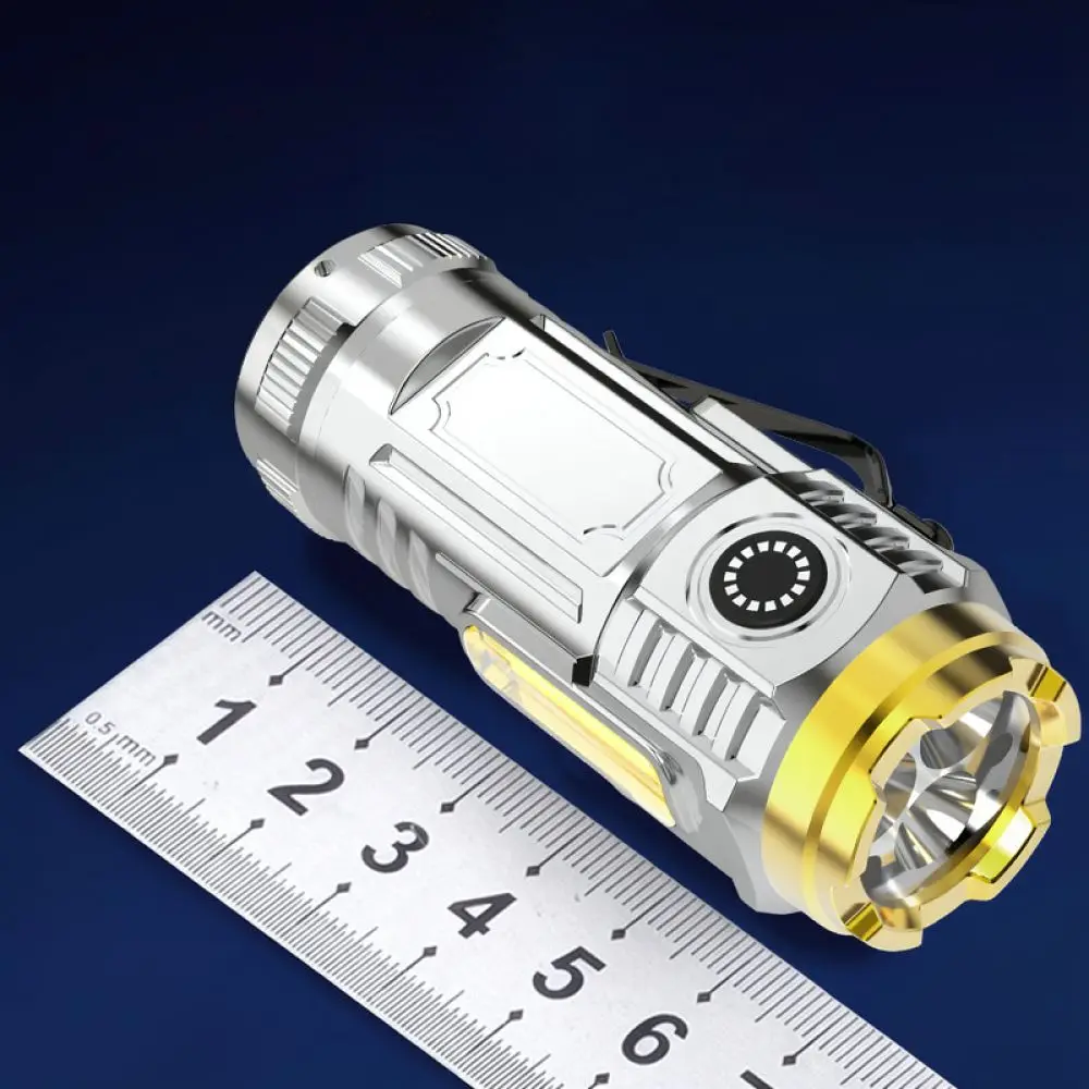 Portable Mini LED Flashlight Powerful White Laser Torch High Brightness Cap Clip Light For Outdoor Camping Hiking Repair