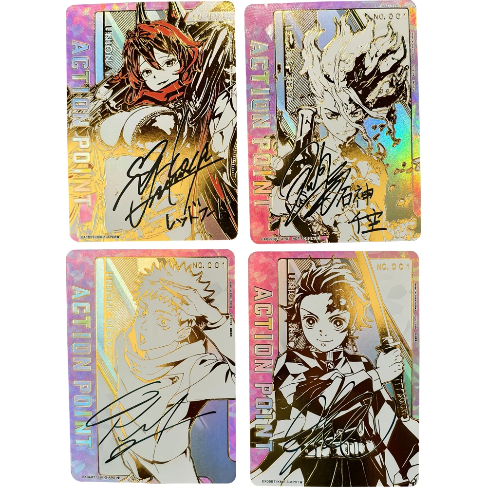 

New Union Arena Anime Collection Card Red Hood Itadori Yuji Ishigami Senkuu Kamado Tanjirou Signature Card Refractive Flash Gift