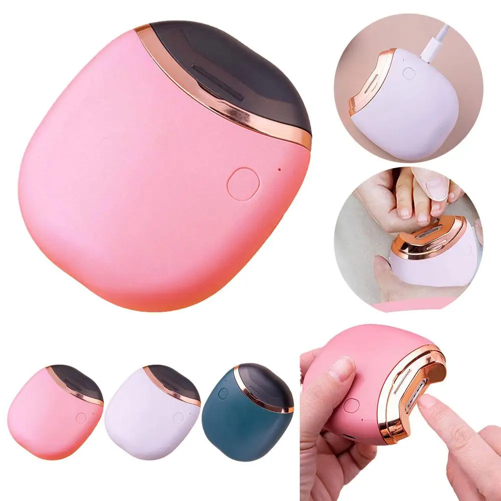 Chiodo elettrico con illuminazione ausiliaria smerigliatrice automatica per unghie per bambini Mini applicatore per Manicure a prova di schizzi per adulti R4J9