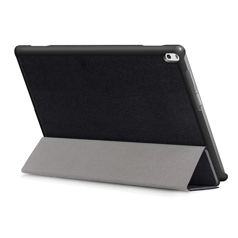 Stand Case for Lenovo Tab 4 10 Plus (Model:TB-X704F/N) Tablet, Tri-fold Flip Folio Durable Leather Portable Protective Sleeve