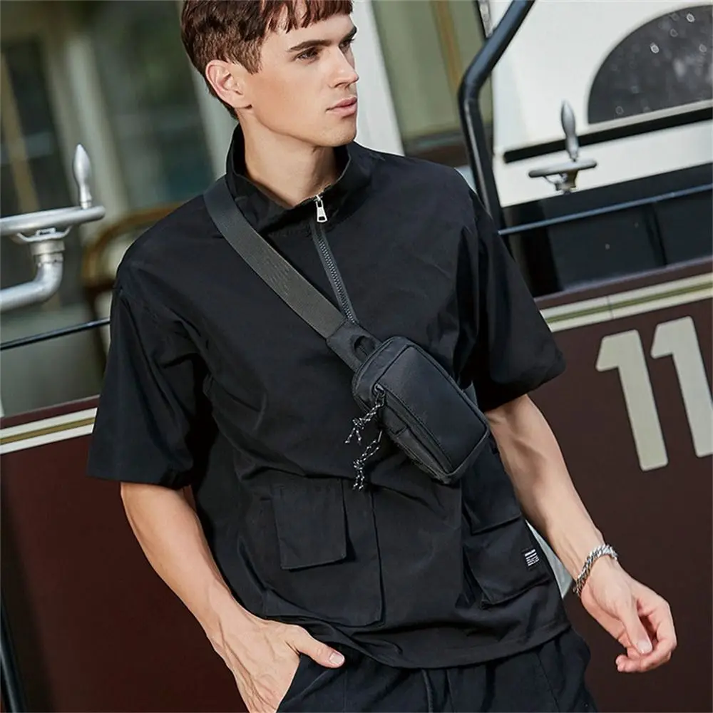 Men‘s Shoulder Bag Oxford Luxury Fashion Men Chest Bag Man Sling Crossbody Bag for Male Casual Handbag Travel Phone Bags