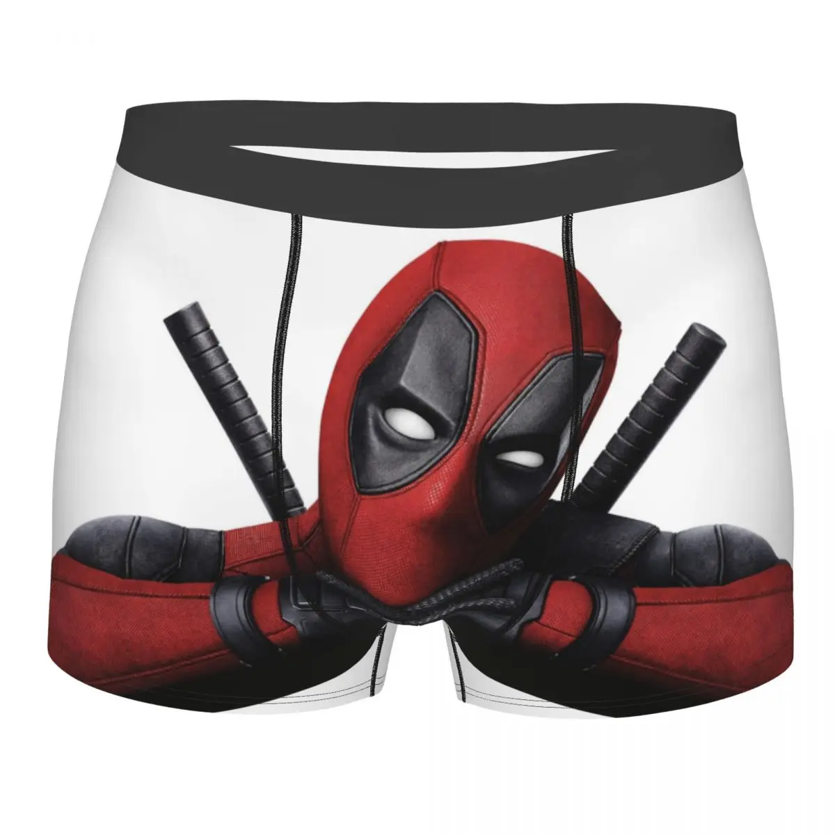 Custom Funny Superhero Comics Deadpools Boxer Shorts For Men 3D Printed Underwear Panties Briefs Stretch Underpants