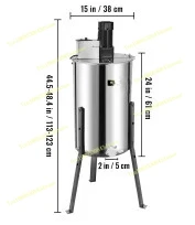 Extractor, honey shaker, honey separator 234 boxes, electric belt outriggers over
