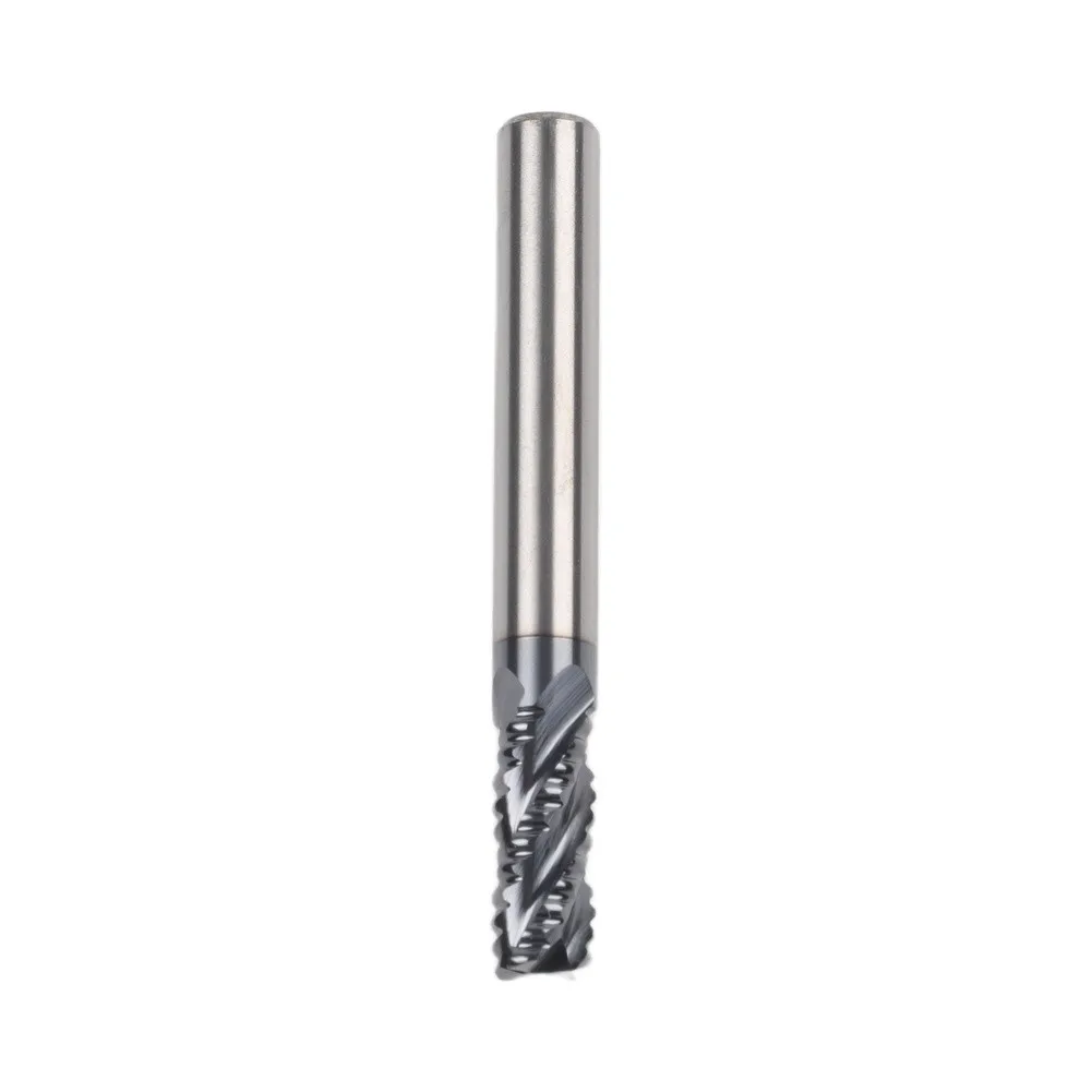 Solid Carbide Milling Cutter with for altin Coating 4 Teeth Design Optimal for High Performance Cutting in Hard Materials