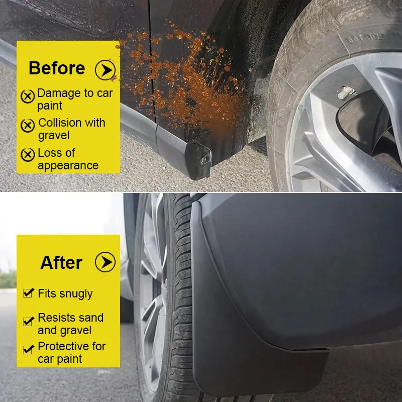 

For Rox 01 Accessories Polestones 01 2023 2024 2025 4 PCS Splash-proof Guards Wheel Flap Mudguards Fender Mud Splash Guard Part