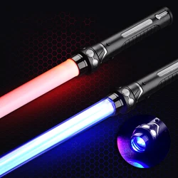 new 80/66cm Lightsaber Dueling RGB Laser Sword Toys Light Saber 7 Colors Kids Force FX FOC Blaster Toys Jedi Laser Sword Gift 2P