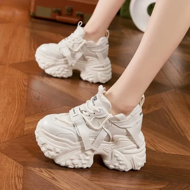 

Luxury Autumn Casual Sport Shoes for Women Fashion Chunky Sneakers Leisure Women's Platform Fitness Breathable Air Mesh Sneaker