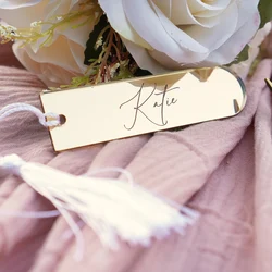 30/80Pcs Wedding Favour Ideas Place Card Name Tag Blank Name Plate