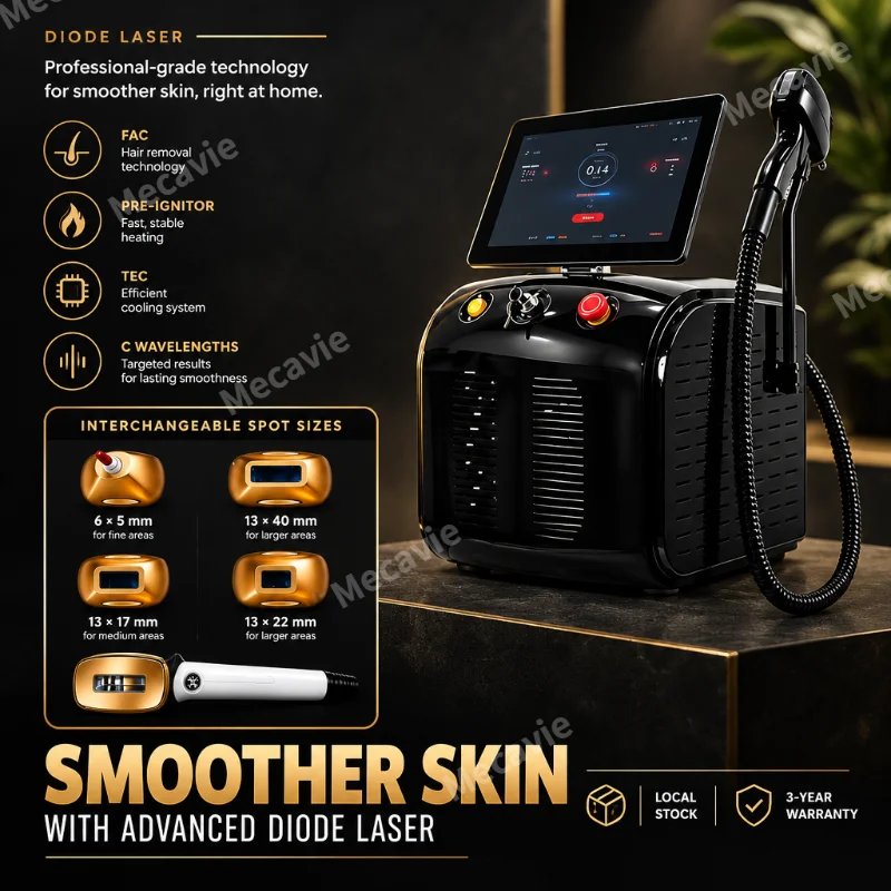 Diode Soprano Laser Hair Removal 6000W 808/ 755/ 810/830/940/1064nm 6 Wavelengths 2025 Freezing Point Painless Latest Equipment