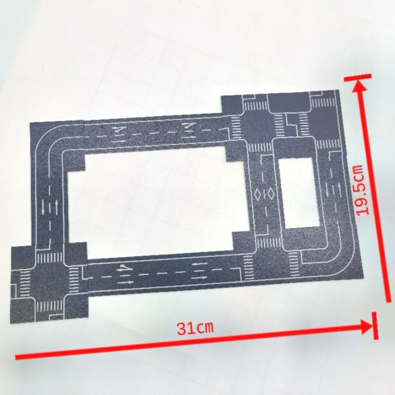 Gebäudemodellbausatz im Maßstab 1:300 – Miniatur-Stadtstraßenhaus für die Dekoration der Ultraman-Szenenmontage