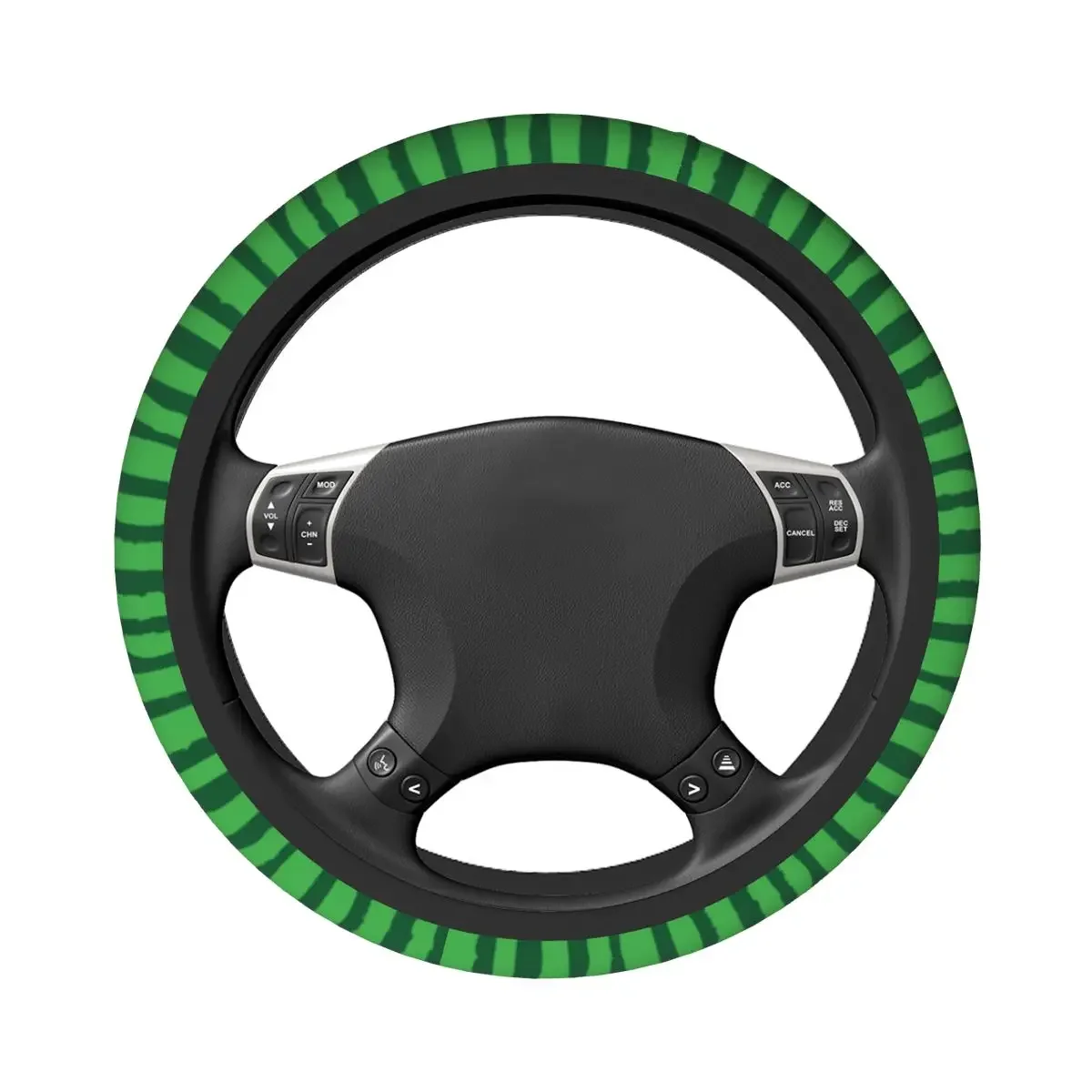 Green Watermelon Fruit Car Steering Wheel Cover 37-38 Anti-slip Auto Steering Wheel Protector Car-styling Car Accessories