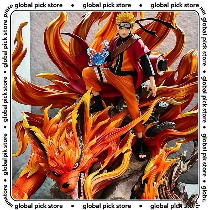 43cm Gk Naruto Kurama Chakra Modus Shippuden Anime Figur Modell Actionfigur Sasuke Itachi Statue Sammlerstück Spielzeug Kyuubi Geschenk