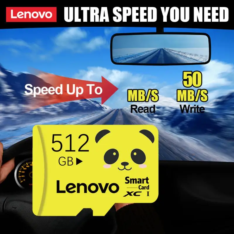 Lenovo Original Micro TF SD Card 128GB 256GB 512G 2TB Memory Cards A1 A2 Class10 TF Flash Card TF Card for Drone Sport Camcorder