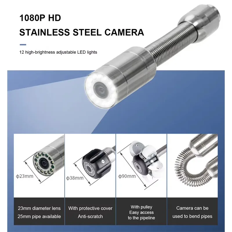 23mm Diameter Outdoor Box Camera 12 LED High White Light Adjustable Night Vision CMOS Sensor H.265 Supports SD/MMC Memory Card