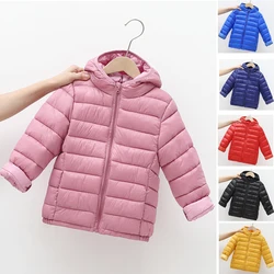 1pcs Boys Girls Coat Autumn Winter Kids Down Jackets Kids Warm Thicken Outerwear Clothes Hooded Jacket Children Outerwear Clothe