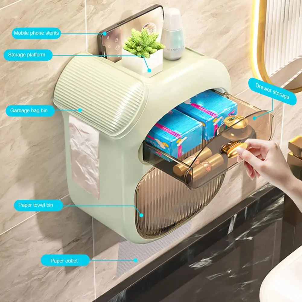 Chusteczka toaletowa Box wkład do szuflady produkty gospodarstwa domowego o dużej pojemności do montażu na ścianie bez wykrawania silne obciążenie wc