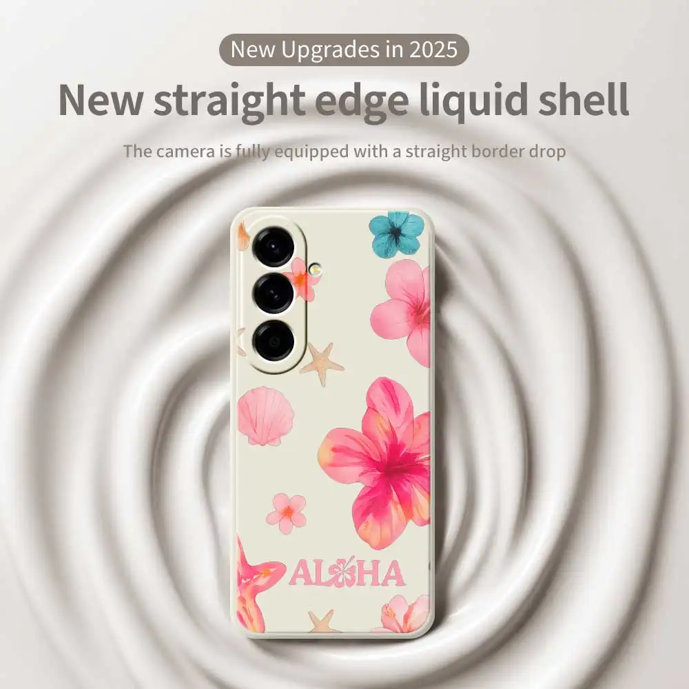 Custodia per telefono con fiori estivi per Samsung Galaxy S25 S24 S23 S22 S21 S20 Ultra Plus S10Plus S24FE S23FE S22FE S21FE S20FE Cover morbida