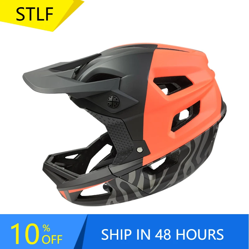 

STLFWholesale Custom MTB Helmet Full Face Motocross Bicycle Cycling Full Face Helmet