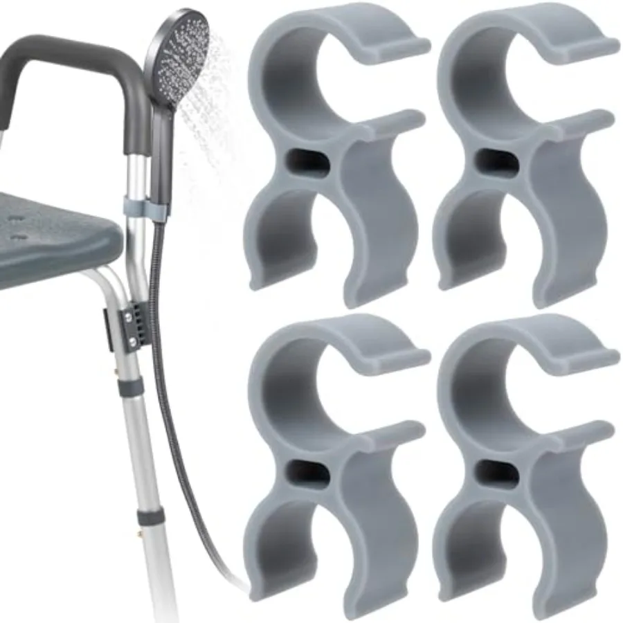 

Комплект из 4 держателей для душевой лейки на сиденье для душа, крепление для ручного душа, подходит для душевого сиденья, зажим для шланга