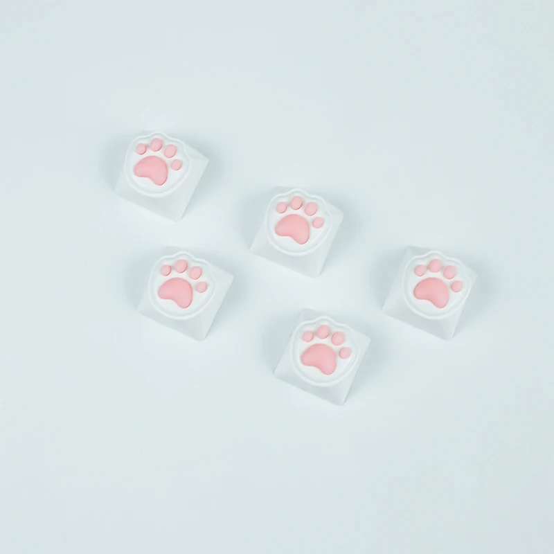 Kawaii Cute Soft Silicone Cat Paws OEM ABS Keycap For Mechanical Keyboard Cherry MX Switch