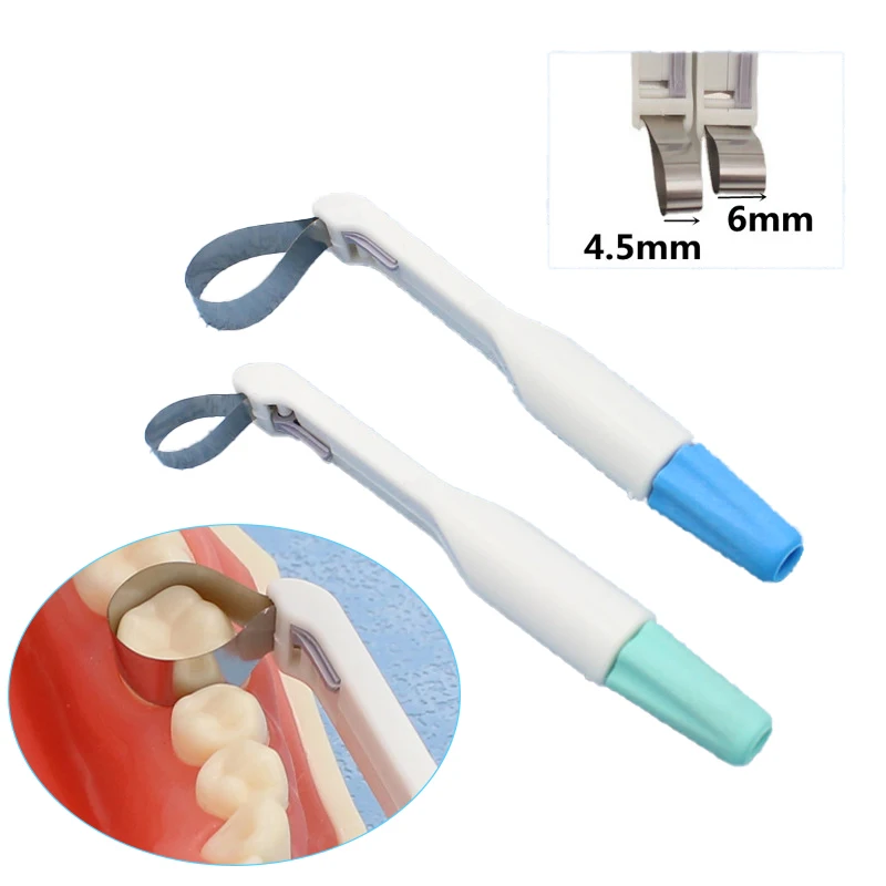 1 pz Dental Band Matrice sistema ad anello regolabile Standard e curvo preformato