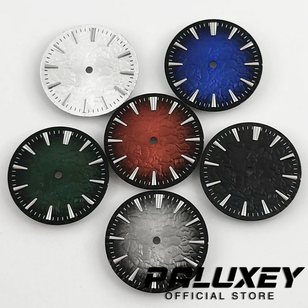 NH35 28.5mm GS Gradient Color Stone Pattern Watch Dial For NH35 NH36 Miyota 8215 Movement Diving Watch Faces Replacement Parts