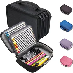 72 Holes Pencil Case 4 Layers Kawaii Pencil Boxes Girls Organizer Pen Pouch Art School Supplies Cute Korean Stationery