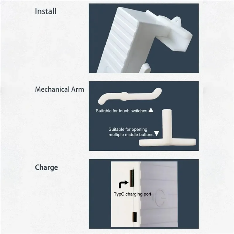 

Высококачественная кнопка с пальчиковым ботом, настенный RC, без проводки, дистанционный умный выключатель света, 20 м, радиочастотный диапазон, пульт дистанционного управления