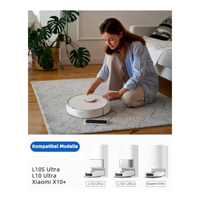 Accesorios para bolsas de polvo para Dreame L10S Ultra/L20 Ultra/L10 Ultra/Xiaomi X10 +, estación de limpieza para aspiradora