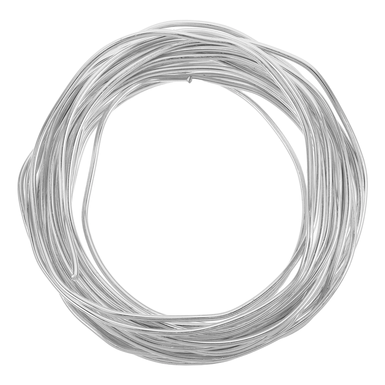 

10m Silver Aluminum Wire Stylish Bendable for Jewelry Making DIY Bike Modifications Gardening Aluminum Cable Floral Making Wire