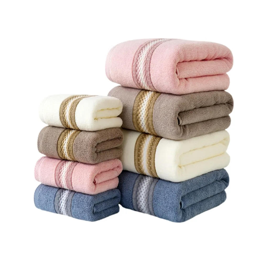 1/4/6pcs Thick Cotton Bath Towels Set Super Absorbent Soft Hand Towels for Bathroom Kitchen Ideal for Gifts And Daily Use