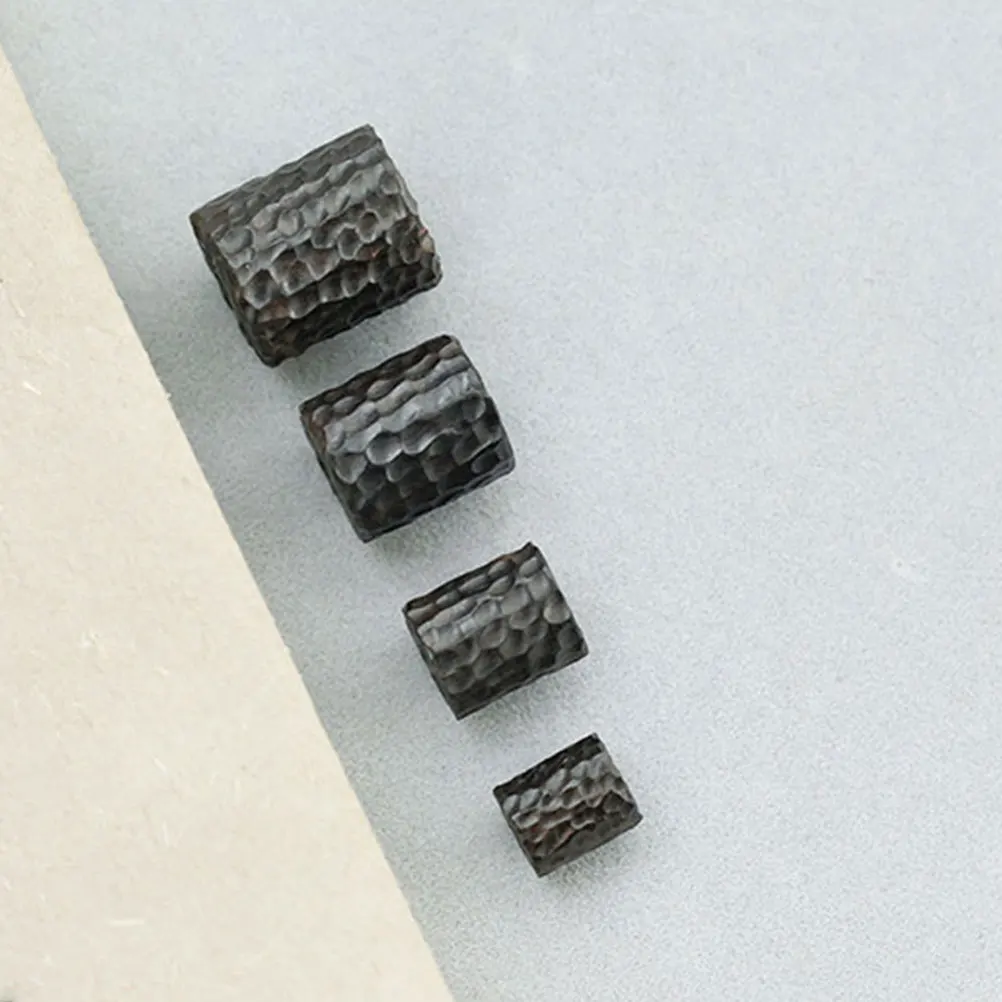 

4 Pcs Ebony Beads Buddha Rosary Accessories Carved Jewelry Making DIY Craft Wooden