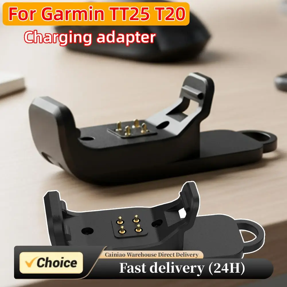 

Портативный магнитный зажим для зарядки для ошейника для собак Garmin TT25/T20, поддерживает оригинальный кабель USB-C, прочная конструкция из АБС-пластика + ПВХ