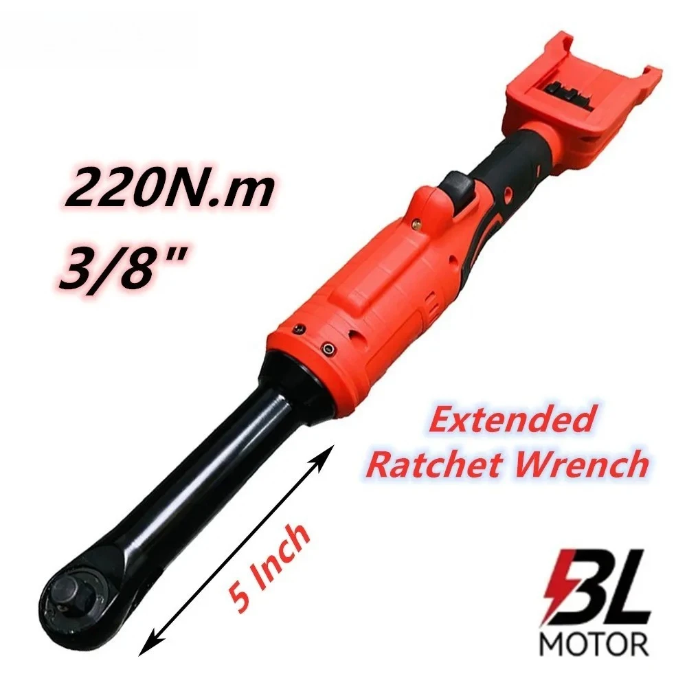 

3/8" Brushless Impact Drive Cordless Removal Screw Nut Power Tools For Milwaukee 21V Battery Extended Electric Ratchet Wrench