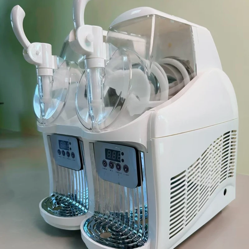 

Dual-purpose Desktop Mini Equipment Combine Soft Ice Cream Making And Cold Slush Production For Home And Small Catering Store