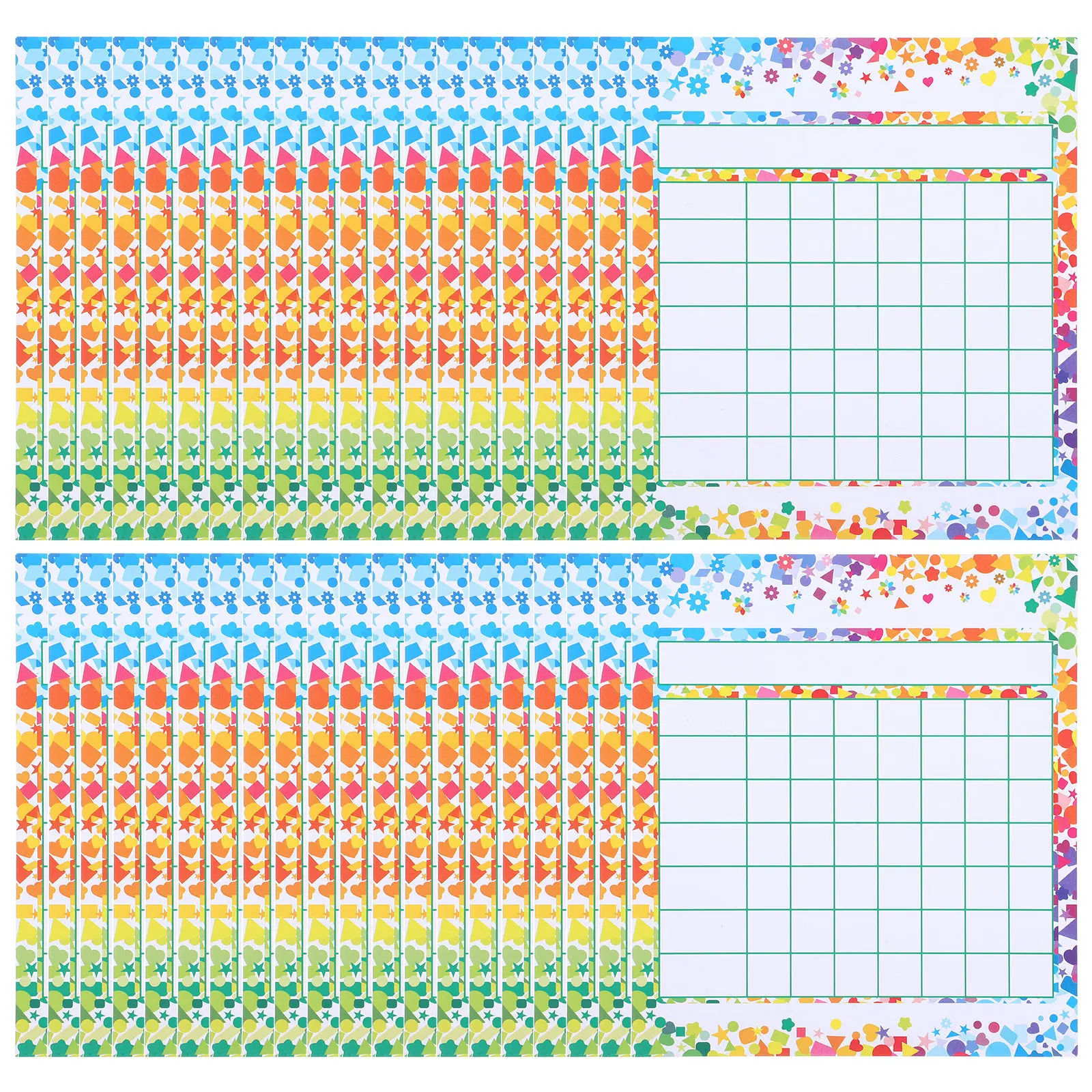 

50 Sheets Educational Behavior Incentive Charts for Star Reward Charts Chore Tracking Sheets Classroom Motivation Tools