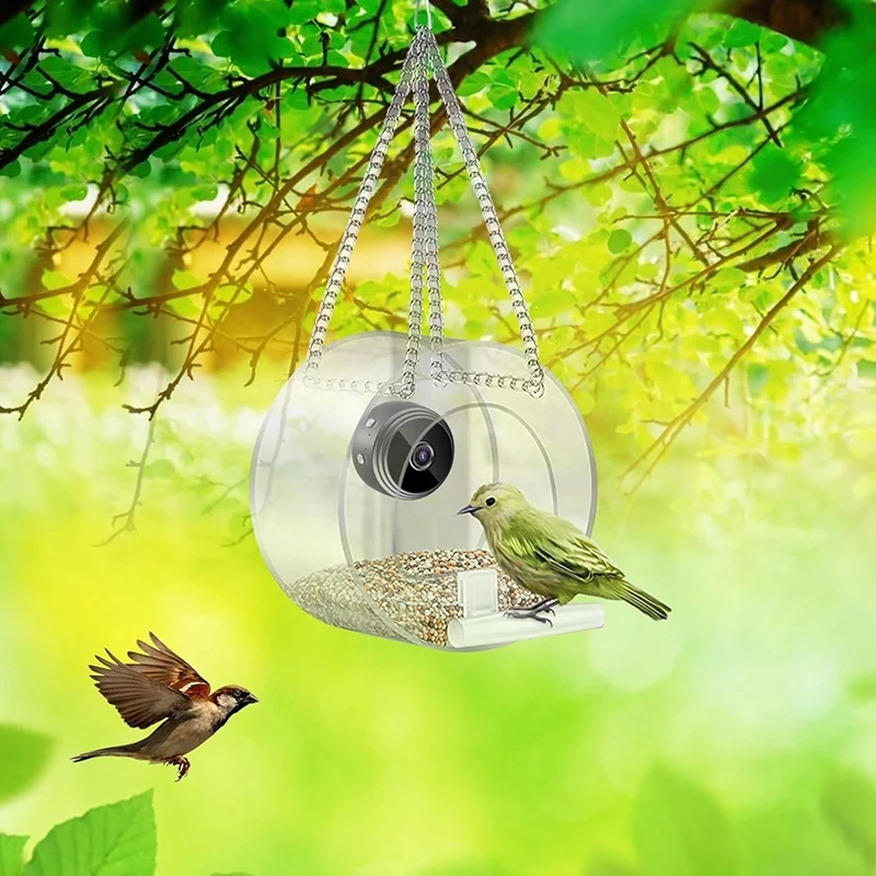 Smart Bird Feeder With Camera, Bird Watching Camera Wirelessly Automatically Captures Bird Video And Motion Detection