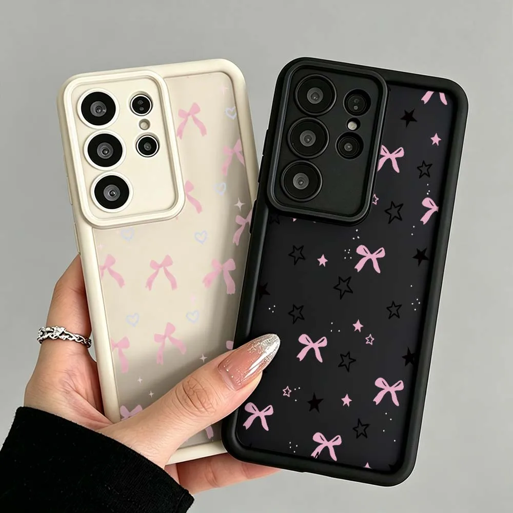 Star Bow Heart Pattern Cover For Samsung Galaxy S26 S25 S24 S23 S22 S21 S20 Note 20 Ultra Plus FE Eye Ladder Phone Case