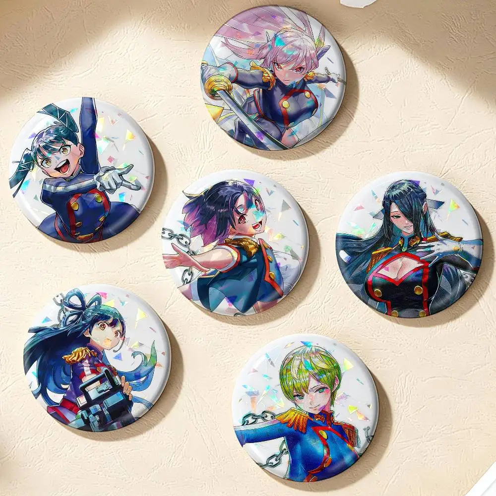 Mato Seihei No Slave Manga 75mm 44mm 25mm Brooch Backpack Hat Pins Accessories Toys Badge