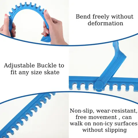 2pcs/set Skating Experience With Easy-to Skate Blade Covers Easy To Adjustable Skate Guards