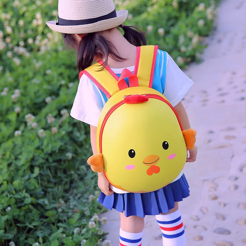 Kindergarten Boys And Girls Cute Cartoon Hard Shell Schoolbag 2-5 Years Old Children\'s Double Shoulder Eggshell Backpack