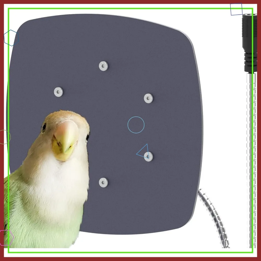 

Водонепроницаемый обогреватель для клеток для птиц с термостатом, безопасный обогреватель 12 В для попугаев и маленьких птиц