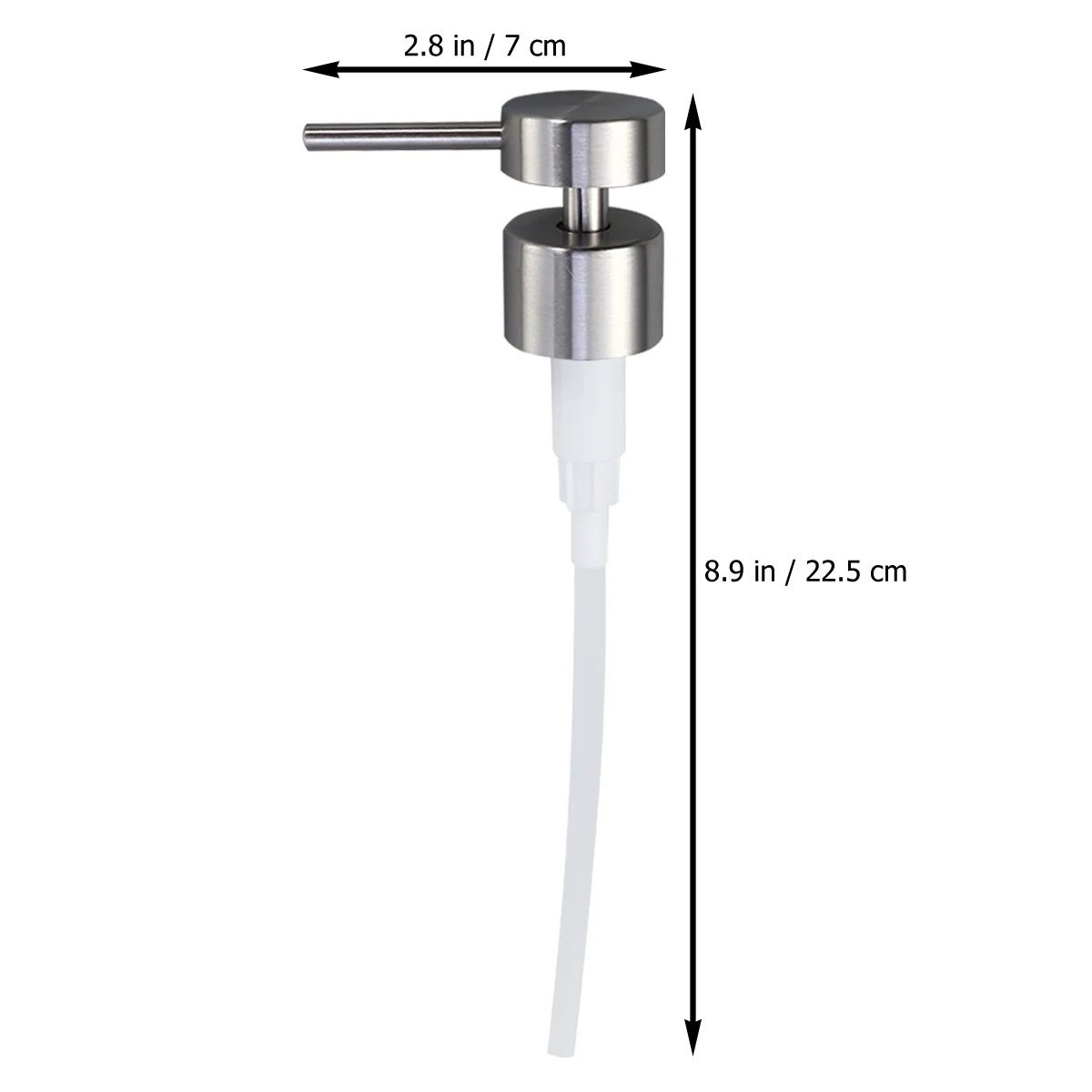 

1pc Stainless Steel Soap Dispenser Pump Replacement Lotion Dispensers Liquid Bottle Sprayer For Plastic Glass Bottles