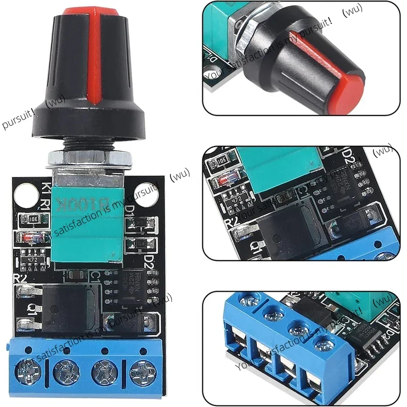 5V/12V 10A PWM DC motor speed controller, stepless LED dimming driver