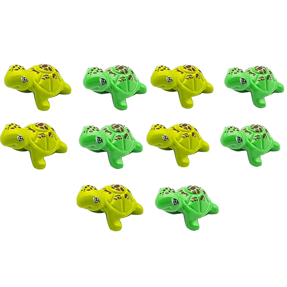 

5 PCS MOC building blocks Small Animals Children's toy Accessories Small Turtle scenes decorated sea creatures children's toys