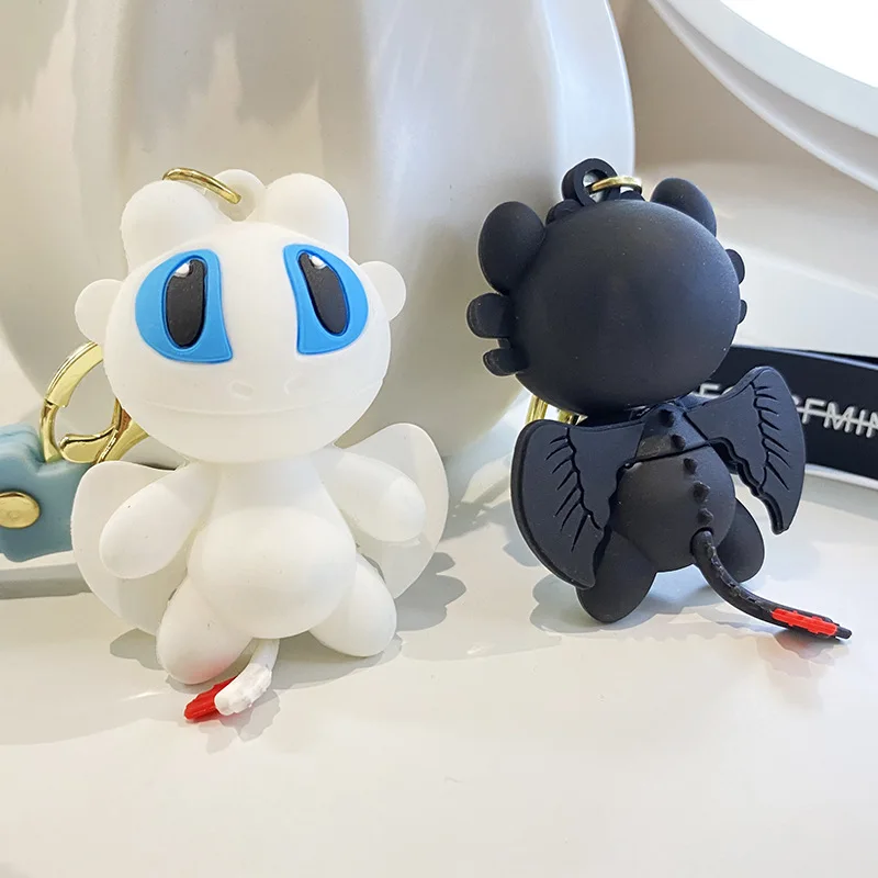 Dragon Taming Master Toothless Dragon Keychain Pendant Couple Cartoon Backpack Pendant Men and Women Gift Keychain Birthday Gift